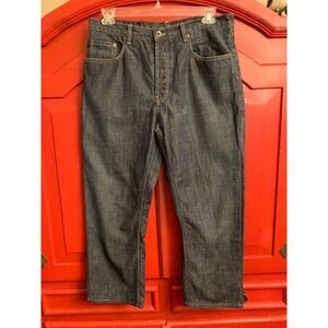 Banana Republic Mens Jeans 36/27 Relaxed Fit Straight Leg Medium Blue READ